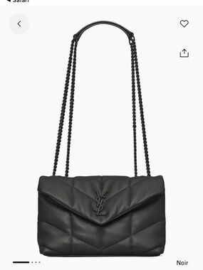 Saint Laurent Toy Puffer Shoulder Bag Lambskin Noir $2500